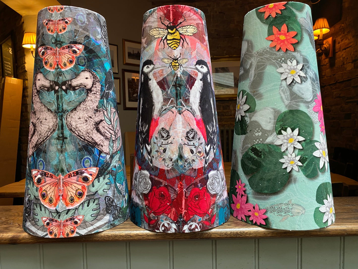 Tall Conical Koi Lampshade