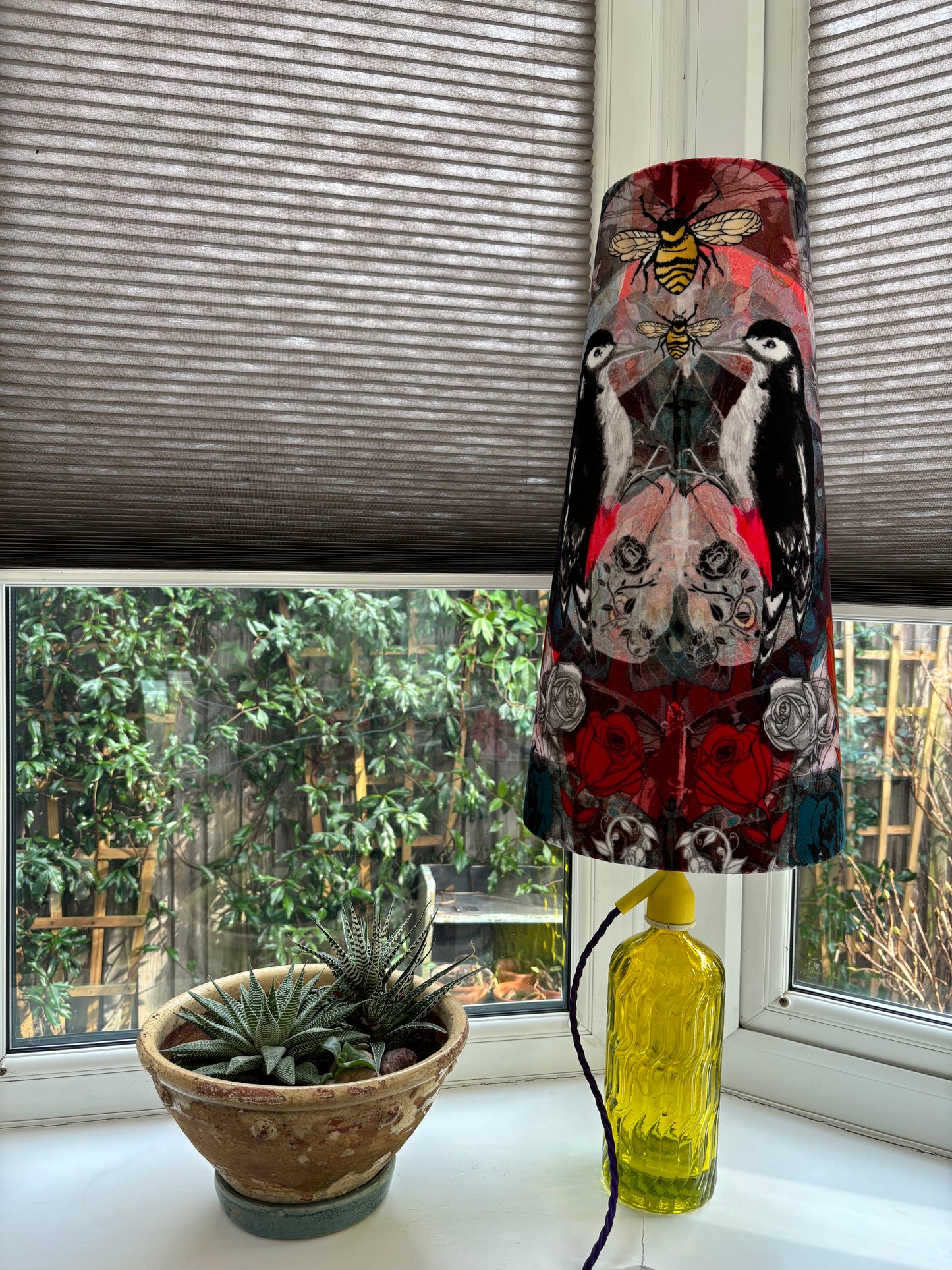 Tall Conical Woodpecker Lampshade