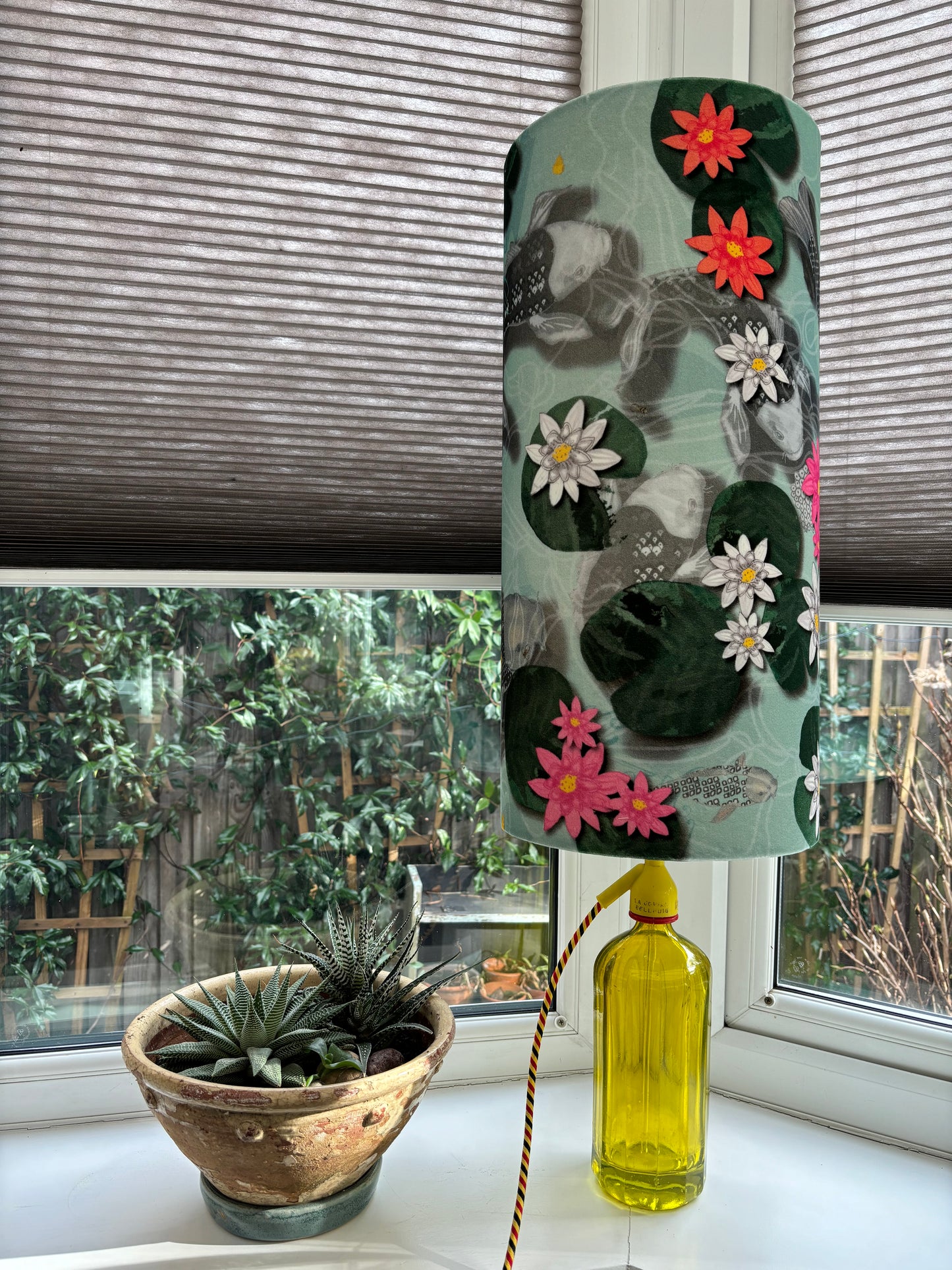 Tall Drum Koi Lampshade