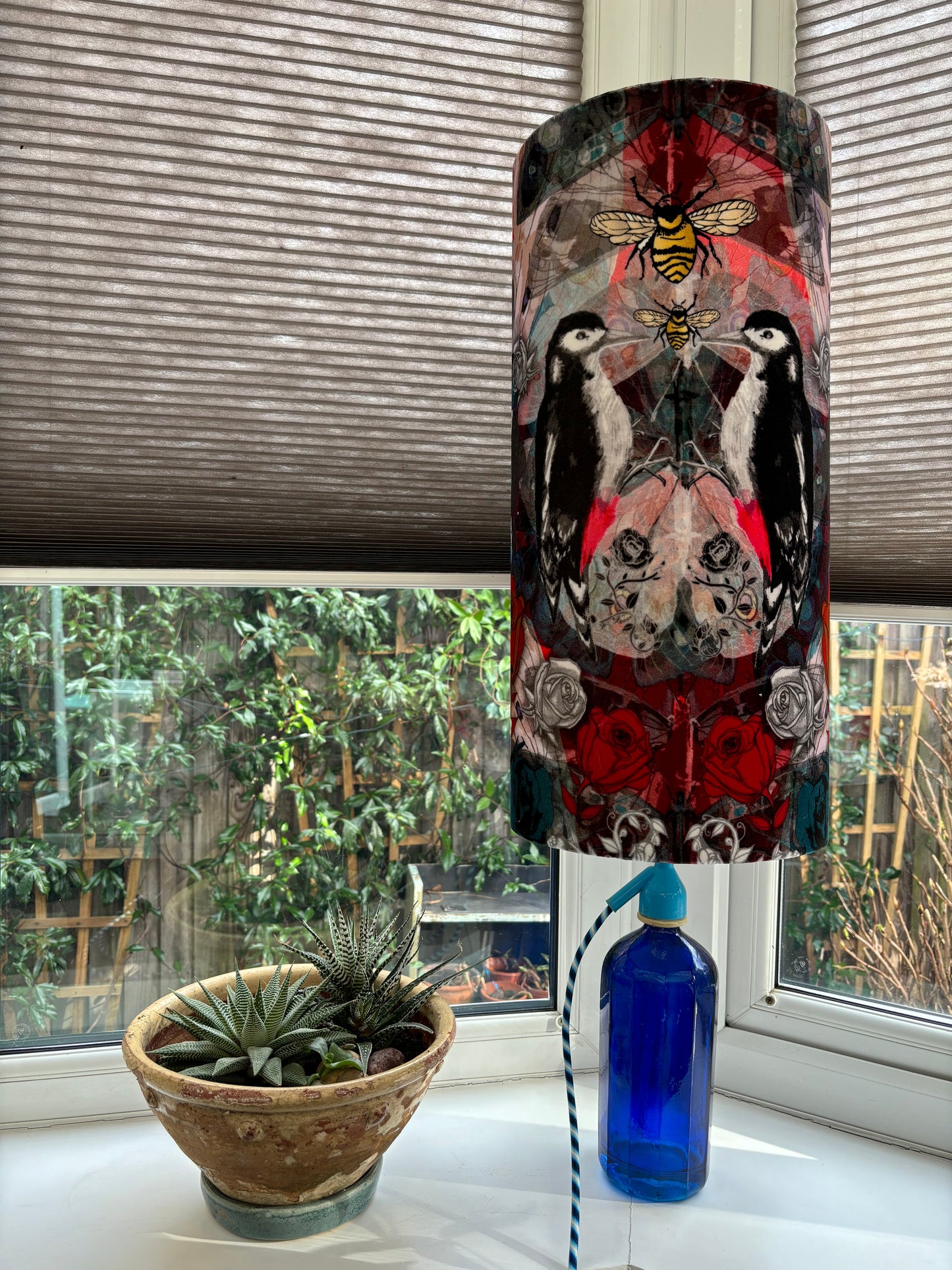 Tall Drum Woodpecker Lampshade