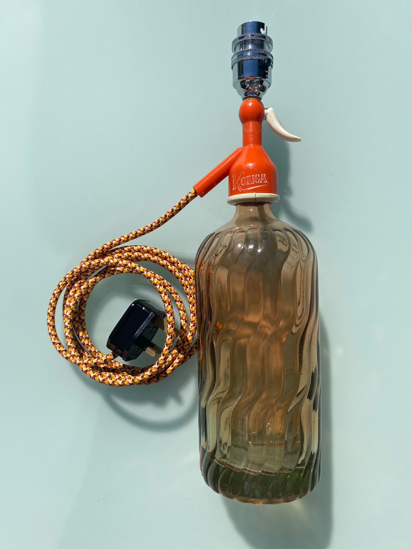 Soda Syphon Lamp Orange