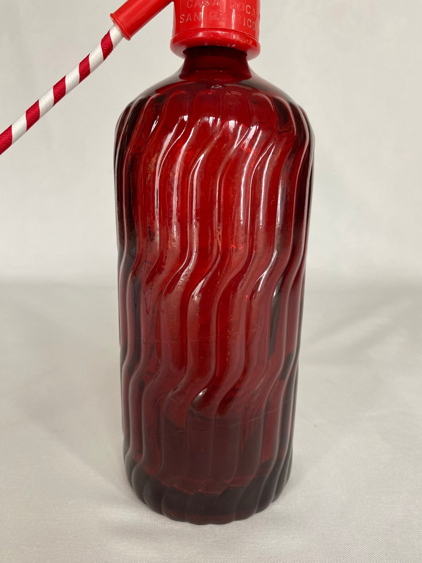 Soda Syphon Lamp Red