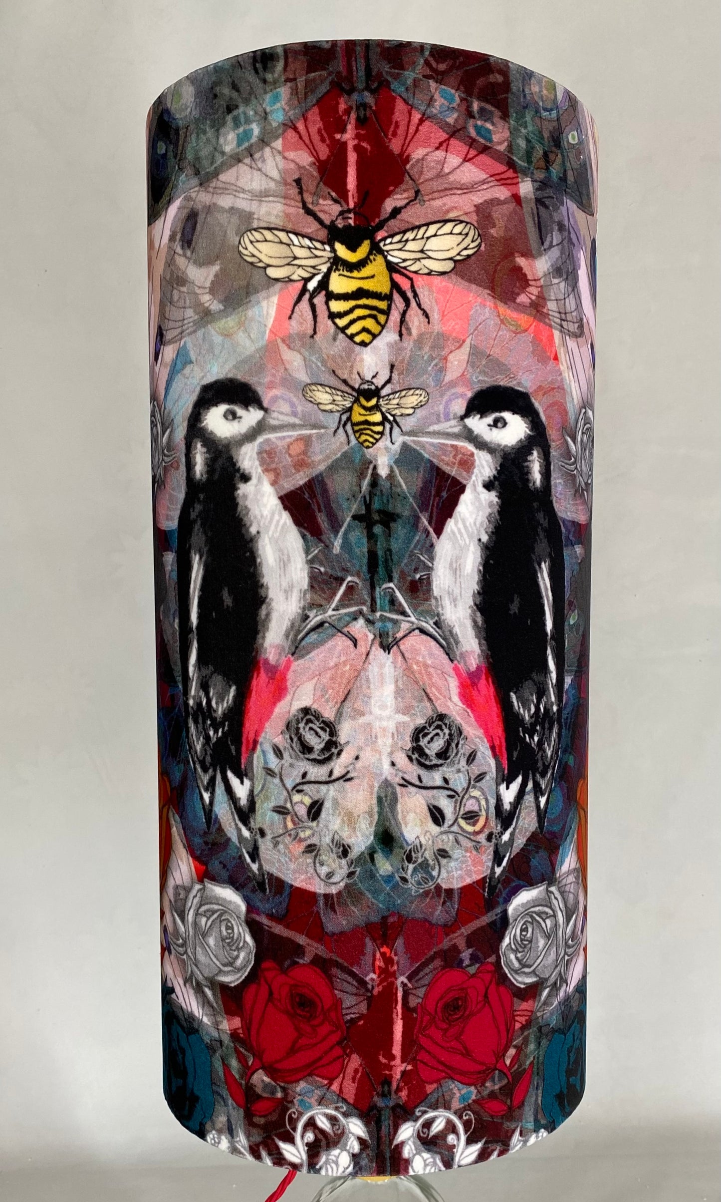 Tall Drum Woodpecker Lampshade