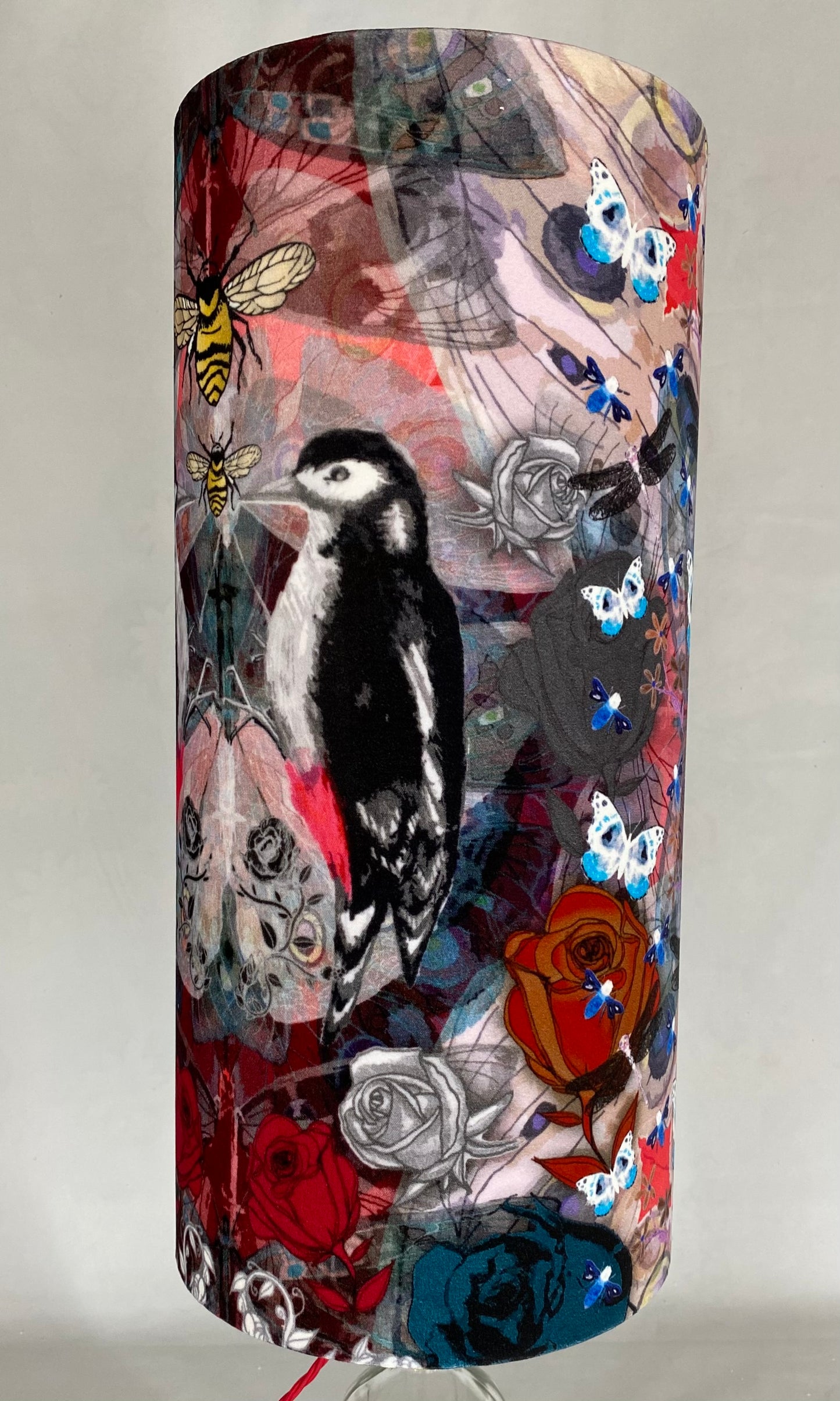 Tall Drum Woodpecker Lampshade