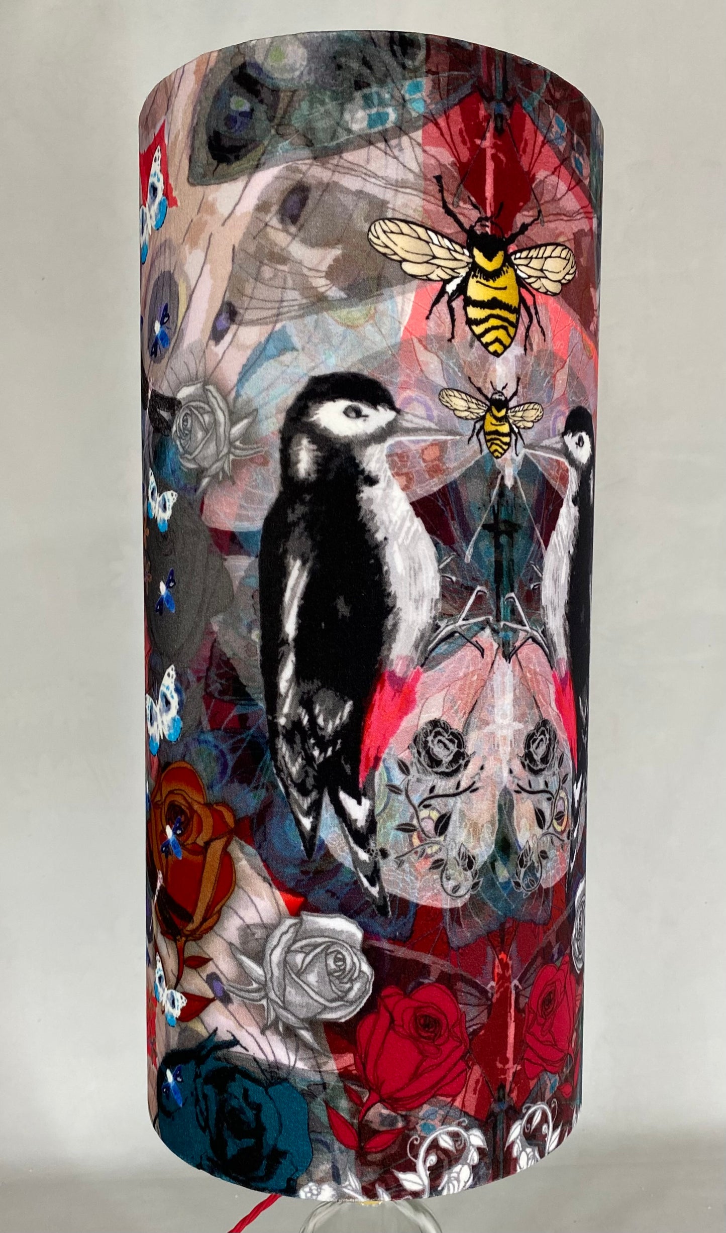 Tall Drum Woodpecker Lampshade