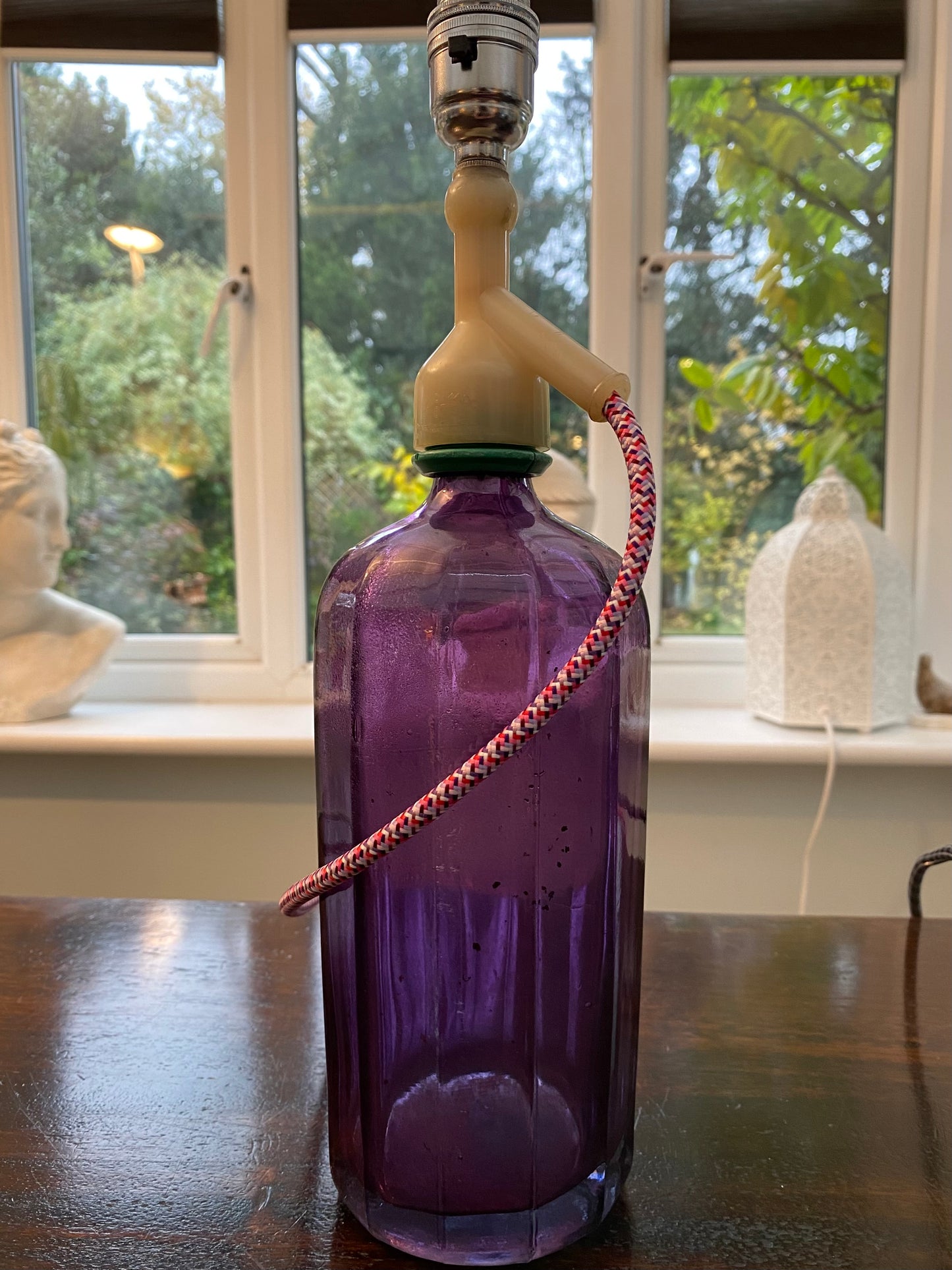 Soda Syphon Lamp Purple