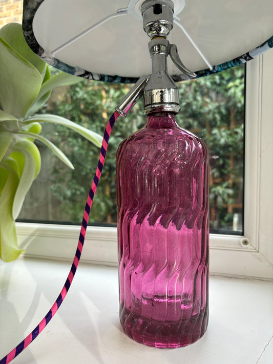 Soda Syphon Lamp Pink