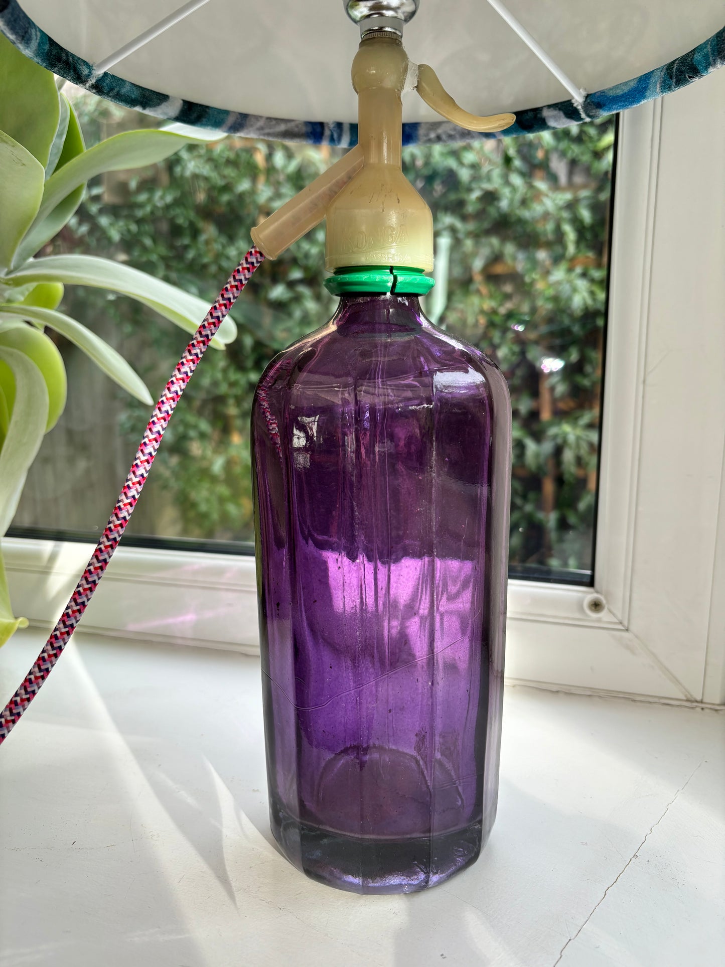 Soda Syphon Lamp Purple