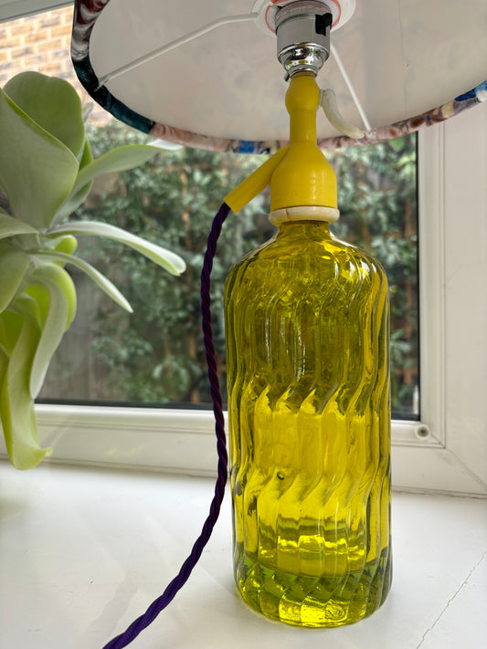 Vintage Soda Syphon Yellow