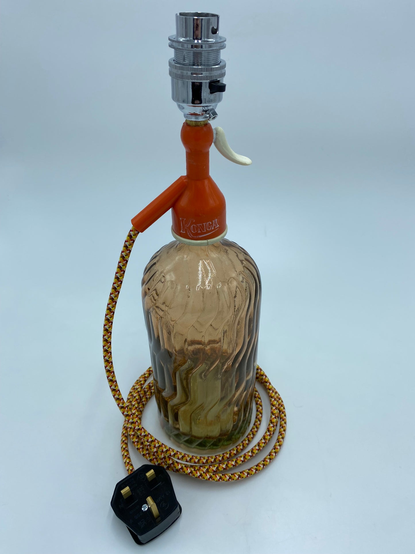 Soda Syphon Lamp Orange