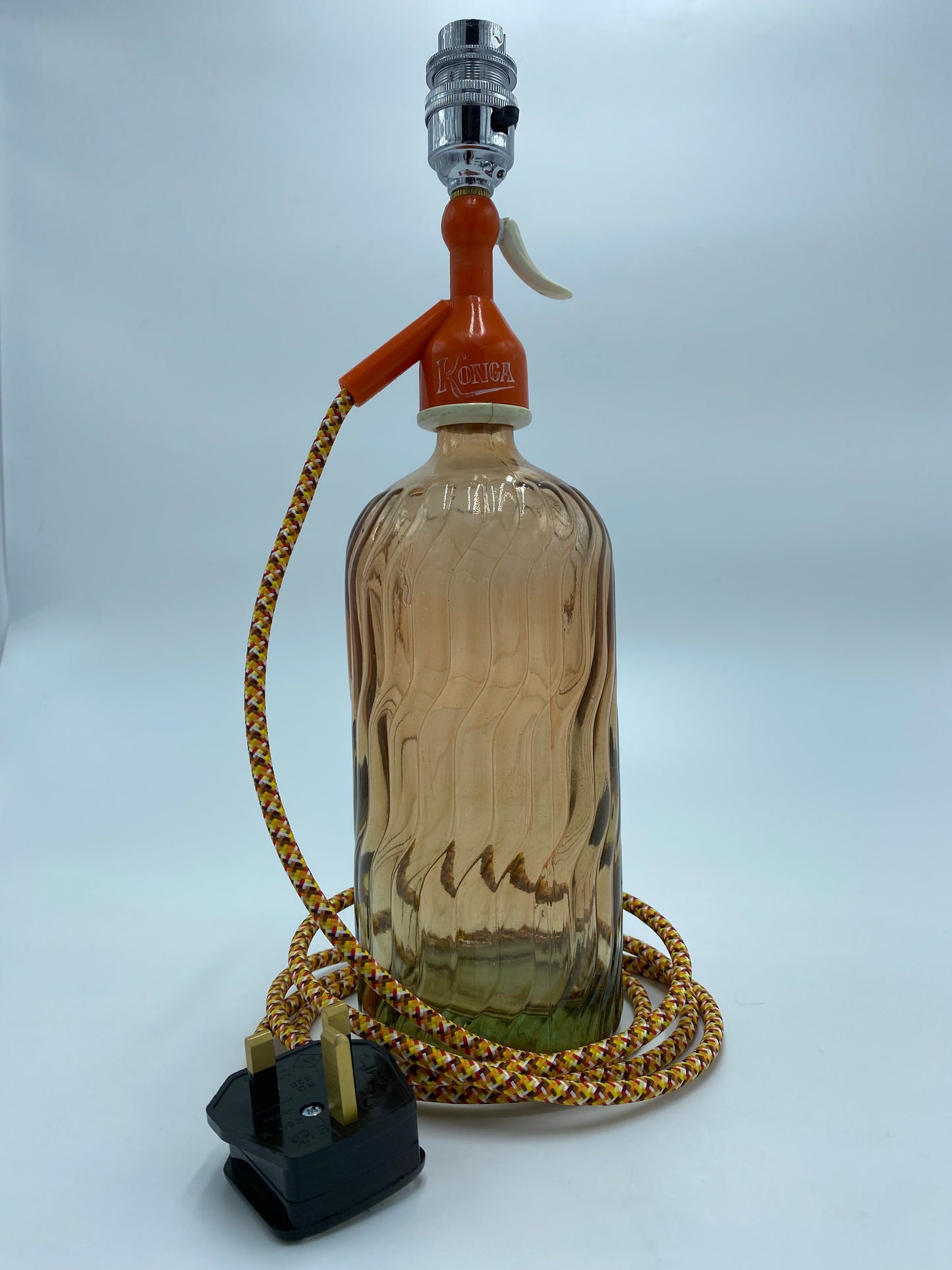 Soda Syphon Lamp Orange